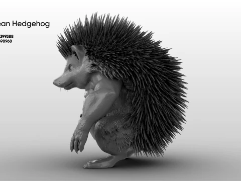 Toy - Herculean Hedgehog 3D Model