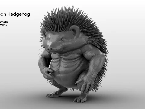 Toy - Herculean Hedgehog 3D Model