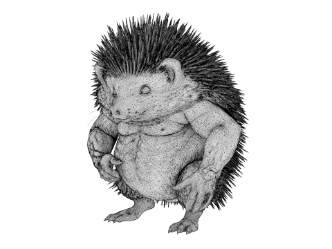 Toy - Herculean Hedgehog 3D Model
