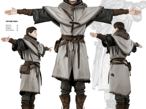 Ragged Pilgrim Modèle 3D