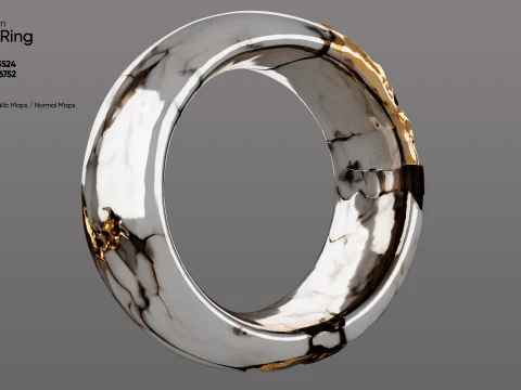 Kintsugi Ring 3D Model