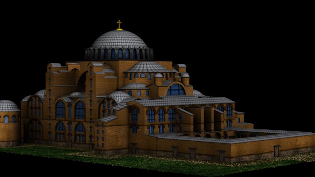 hagia sophia 3d 3Dモデル .c4d .max .obj .3ds .fbx .stl .blend 