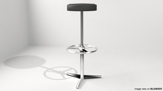 barstool type 2 3D 모델 .c4d .max .obj .3ds .fbx .stl .blend 
