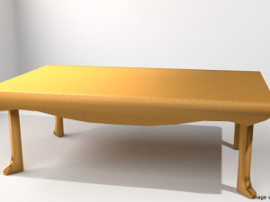 rectangular table 3Dモデル