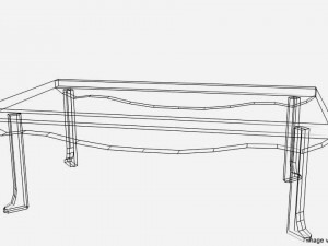 rectangular table 3D Model