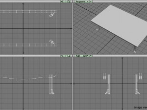 rectangular table 3D Model