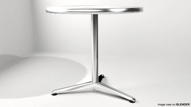 abgerundeter Tisch 3D Modell .c4d .max .obj .3ds .fbx .stl .blend 