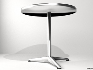 rounded table Modello 3D