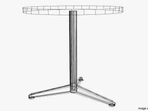 rounded table Modello 3D