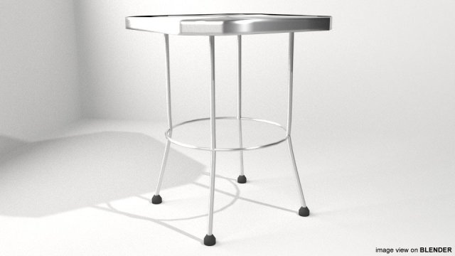 square table 3D Model .c4d .max .obj .3ds .fbx .stl .blend 