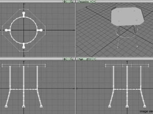 square table 3D Model