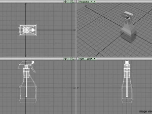 bottle sprayer type 1 3D Model