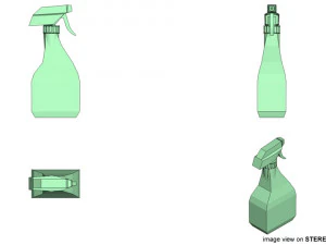 bottle sprayer type 1 3D Model