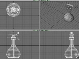 bottle sprayer type 3 3D Model