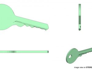 cut key Modelo 3D