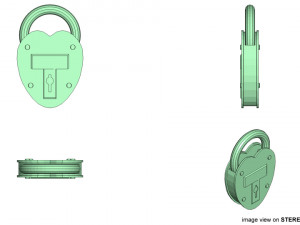 padlock Model 3D