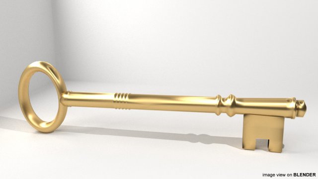 skeleton key 3D-Modell .c4d .max .obj .3ds .fbx .stl .blend 