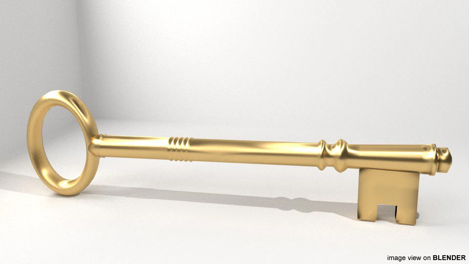 skeleton key 3D Model .c4d .max .obj .3ds .fbx .stl .blend