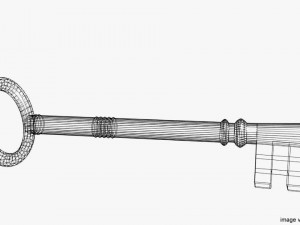skeleton key 3D-Modell