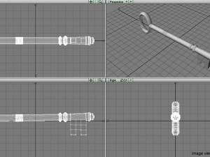 skeleton key 3D-Modell