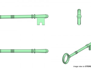skeleton key 3D-Modell