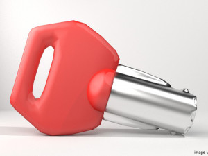 tubular key Model 3D