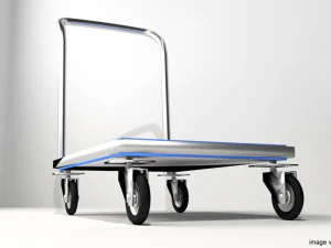 flatbed trolley 3D Model