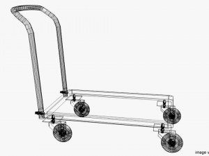 flatbed trolley 3D Модель