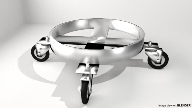 gas cylinder trolley 3D Model .c4d .max .obj .3ds .fbx .stl .blend 