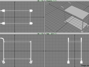 serving trolley 3D 모델
