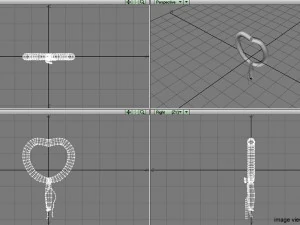 love shape balloon 1 3D Model