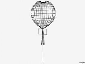 love shape balloon 2 Model 3D