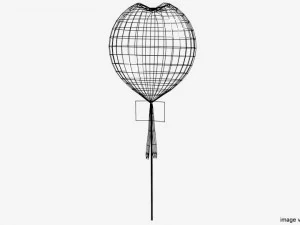 love shape balloon 2 3D Model