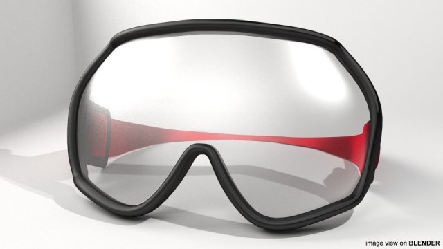 goggles type 1 3D 模型 .c4d .max .obj .3ds .fbx .stl .blend 