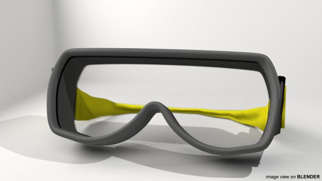 goggles type 2 3D Модель .c4d .max .obj .3ds .fbx .stl .blend 
