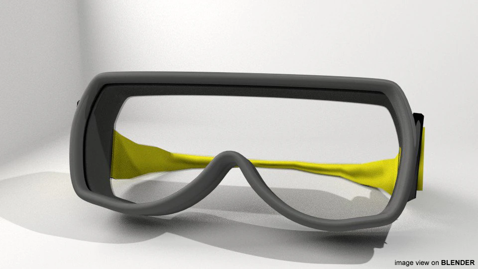 goggles type 2 3D Model .c4d .max .obj .3ds .fbx .stl .blend 