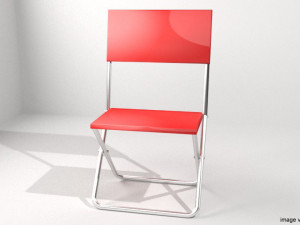 folding chair type 1 Modello 3D