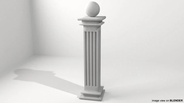 기둥 유형 1 3D 모델 .c4d .max .obj .3ds .fbx .stl .blend 