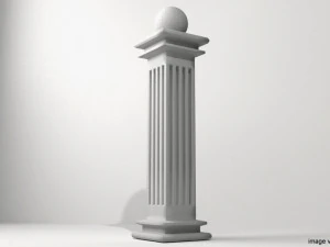 기둥 유형 1 3D 모델