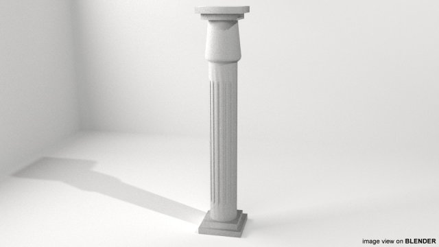 pillar type 2 3D Model .c4d .max .obj .3ds .fbx .stl .blend 