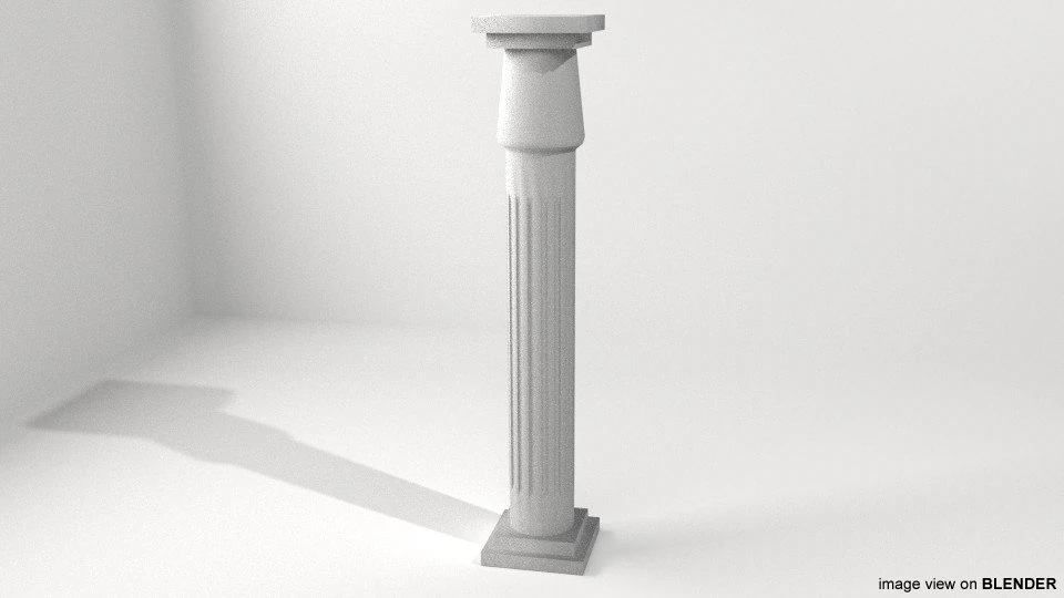 pillar type 2 3D Model .c4d .max .obj .3ds .fbx .stl .blend 