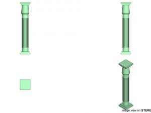 pillar type 2 3D Model