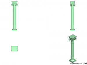 pillar type 3 3D Model