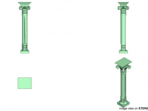 pillar type 4 3D Модель