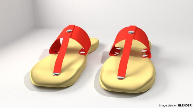 sandal 3Dモデル .c4d .max .obj .3ds .fbx .stl .blend 