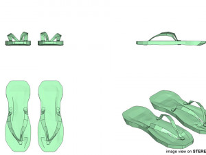 slippers 3D-Modell