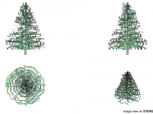 christmas tree type 1 3D-Modell