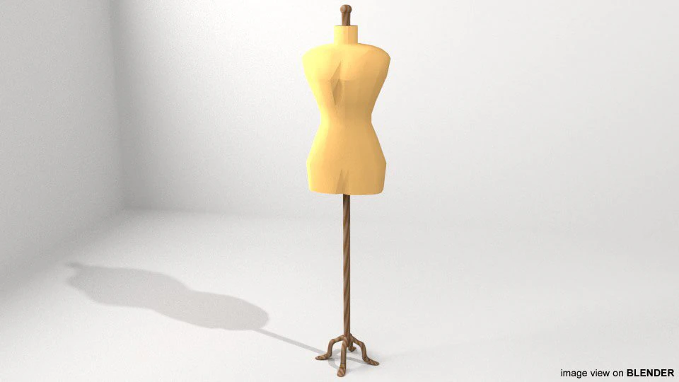 mannequin dress display 3D Model .c4d .max .obj .3ds .fbx .stl .blend