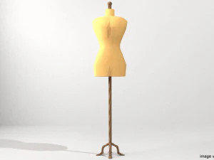 mannequin dress display 3D Model