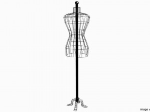 mannequin dress display 3D Модель